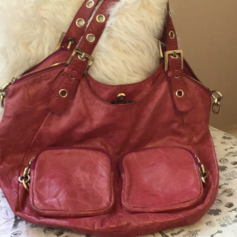 #TedBaker Pink Leather Shoulder Bag #TedBaker